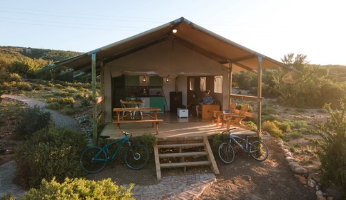 Tente Luxe, 2 chambres, vue lac