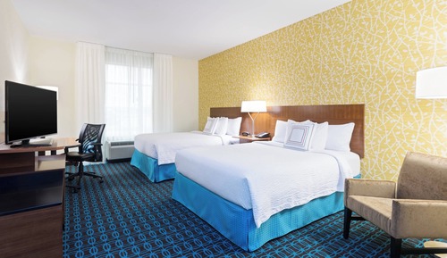 Chambre, 2 grands lits