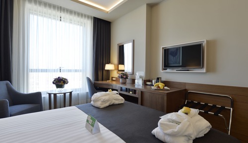 Chambre Premium, 1 grand lit et 1 canapé-lit, fumeurs