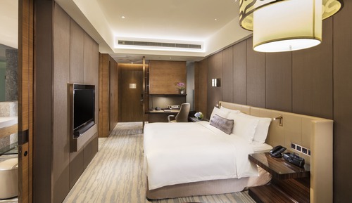 Chambre Premium, 2 lits doubles, vue fleuve