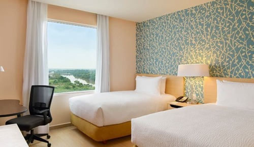Chambre, 2 lits une place, non-fumeurs, vue ville