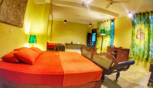 Chambre Classique avec lits jumeaux, 1 chambre, vue jardin, côté montagne