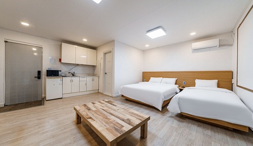 Chambre Familiale avec lits jumeaux, 1 chambre
