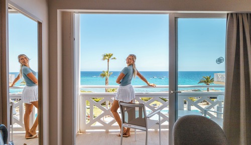 Chambre Double, balcon, vue mer