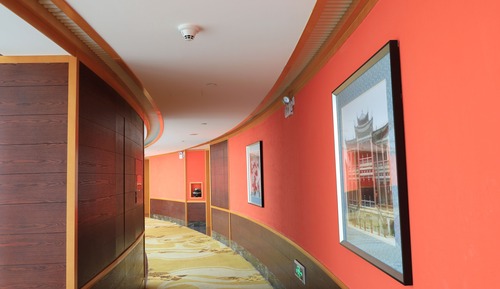Chambre, 2 lits doubles, vue établissement