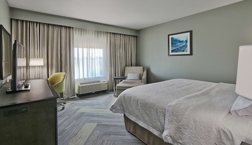 Chambre, 1 très grand lit, accessible aux personnes à mobilité réduite (Hearing accessible)