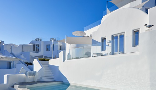 Suite, piscine privée, vue mer (Master, Caldera view, Infinity Pool)