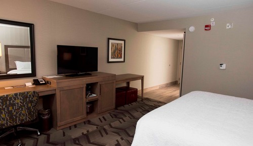 Chambre, 1 très grand lit, accessible aux personnes à mobilité réduite, non-fumeurs (Roll In Shower)