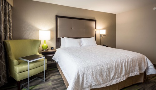 Chambre, 1 très grand lit, accessible aux personnes à mobilité réduite, non-fumeurs (Roll In Shower)
