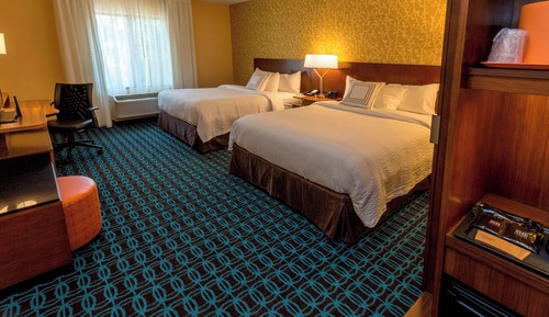 Chambre, 2 grands lits