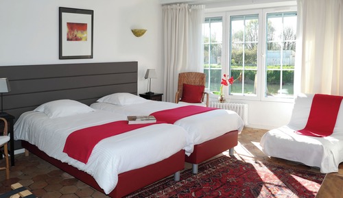 Chambre Standard avec lits jumeaux,vue rivière