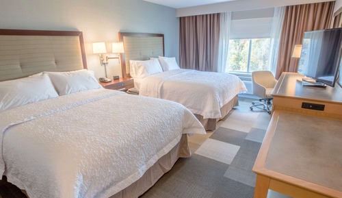Chambre, 2 grands lits, accessible aux personnes à mobilité réduite (Hearing)