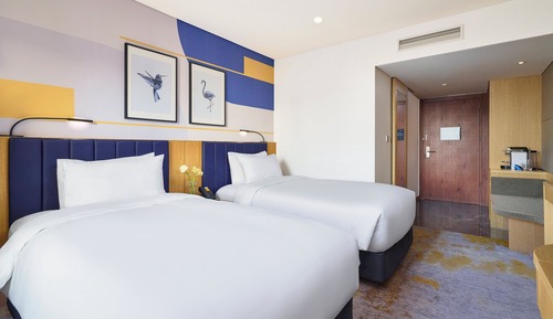 Chambre Deluxe, 2 lits une place, vue ville