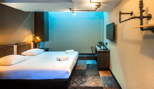 Chambre Lits Jumeaux Souterrain
