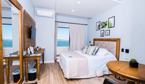 Chambre Double Classique, 1 lit double, vue baie
