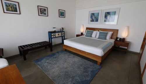 Chambre Deluxe, baignoire, vue océan