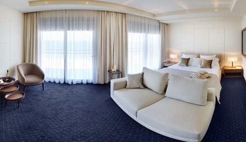 Suite, terrasse, vue mer