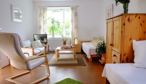 Chambre Familiale, salle de bains attenante