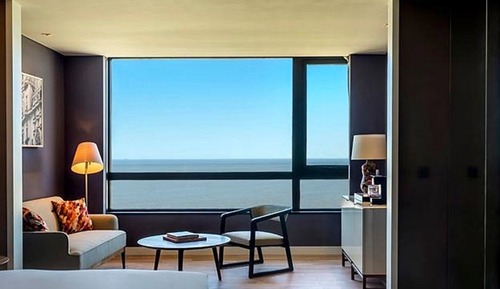 Chambre, 2 lits une place, vue fleuve