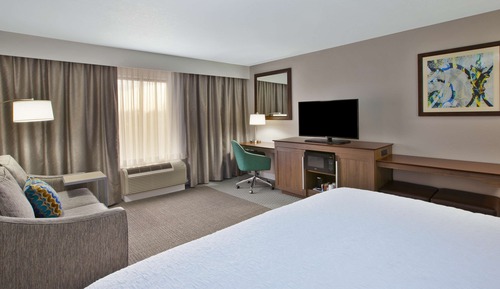 Chambre, 1 très grand lit et 1 canapé-lit, non-fumeurs, réfrigérateur et four à micro-ondes