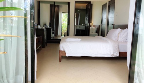 Chambre, en front de plage