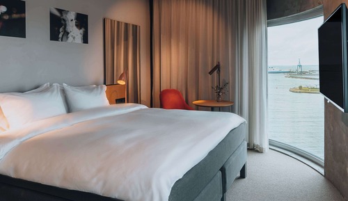 Chambre Deluxe, 1 très grand lit, vue océan