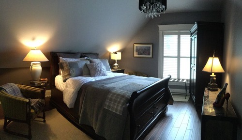 Chambre Luxe, 1 grand lit, salle de bains privée, vue jardin (Forget me not)