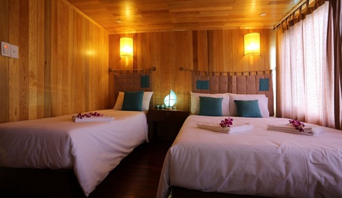 Chambre Triple Deluxe, plusieurs lits, vue océan