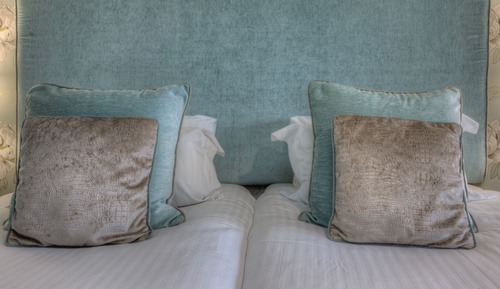Chambre avec lits jumeaux, balcon