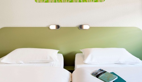 Chambre avec lits jumeaux, 2 lits une place