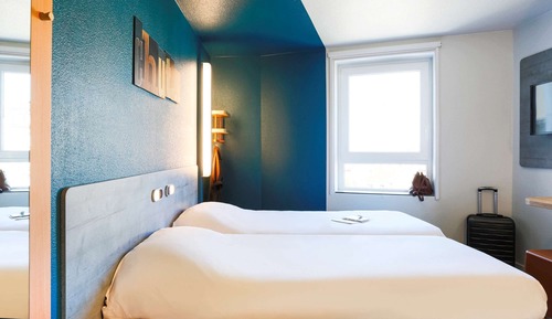 Chambre avec lits jumeaux, 2 lits une place