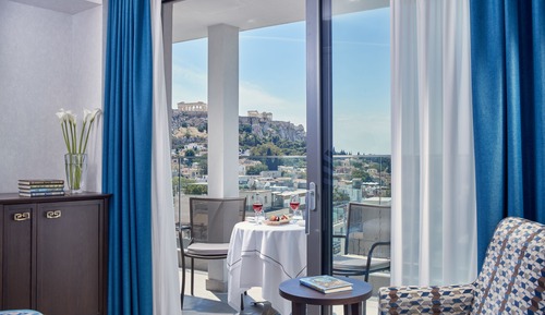 Chambre Deluxe, balcon (Acropolis View)