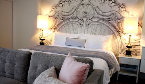 Chambre Luxe, 1 très grand lit, non-fumeurs, vue jardin