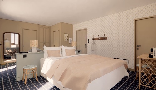 Chambre Double Exclusive, terrasse, vue mer
