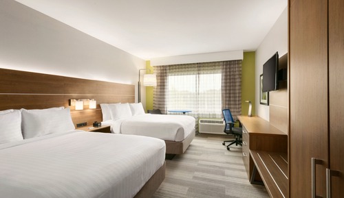 Chambre Standard, 2 grands lits, accessible aux personnes à mobilité réduite (Communication)