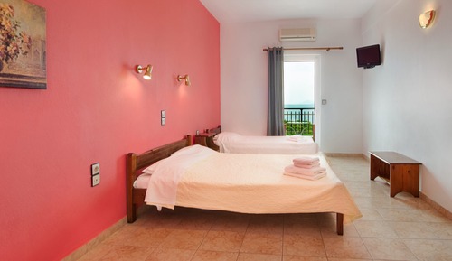 Chambre Quadruple, vue mer