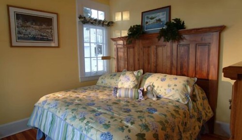 Chambre, balcon, vue lac
