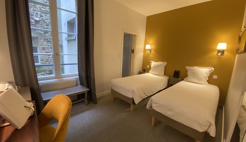 Chambre avec lits jumeaux, 2 lits une place