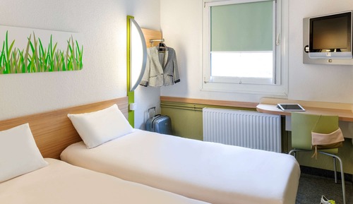 Chambre avec lits jumeaux, 2 lits une place