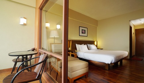 Chambre Deluxe, 1 lit double, vue montagne