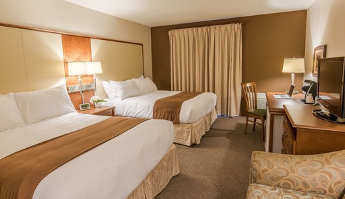 Chambre Double Classique, 2 grands lits, vue fleuve
