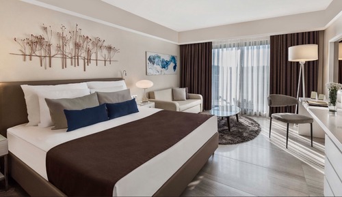 Chambre Double Standard, vue partielle sur la mer