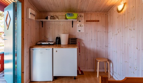 Cabane, salle de bains commune (10 m2)