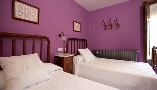 Chambre avec lits jumeaux, avec vue