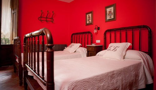 Chambre avec lits jumeaux, balcon