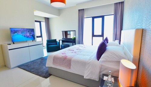 Penthouse, 3 chambres, piscine privée, vue ville (Amiri)