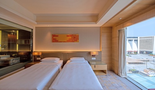 Chambre, 2 lits une place (Elante Mall View)