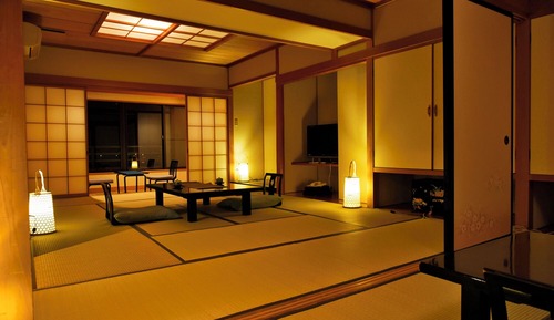 Chambre Tradition, bain à remous, vue océan (Executive, Japanese Style)