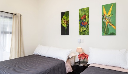 Chambre Double, 2 grands lits, terrasse