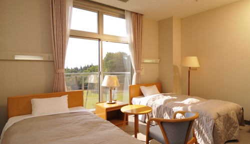 Chambre avec lits jumeaux (with Private Toilet)